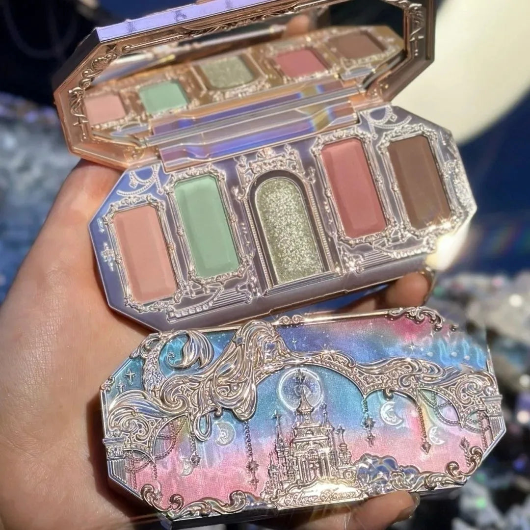 Flower Knows Swan Ballet Elegant Shimmer Eyeshadow Collection