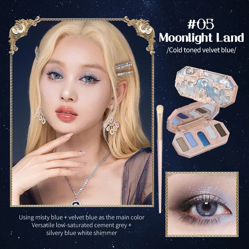 Flower Knows Swan Ballet Elegant Shimmer Eyeshadow Collection