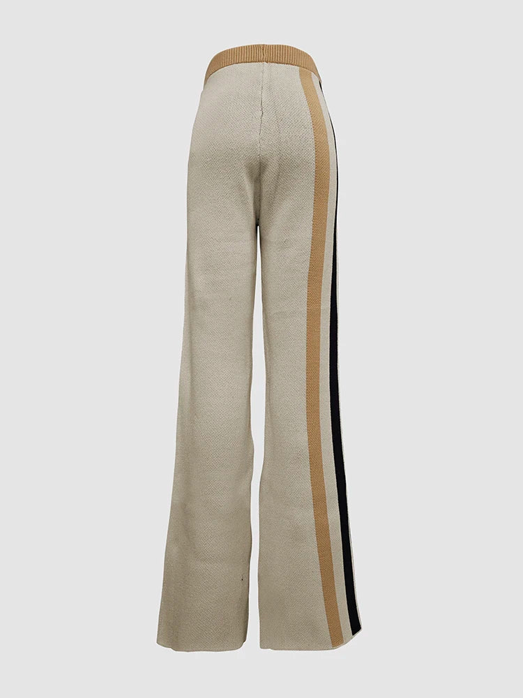 Striped Trousers Woman Pants 2025 New Casual Loose Wide Leg Bottoms Fashion
