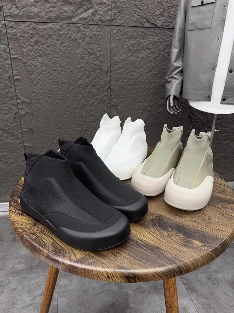 Men's Spring Fashion Outside Walking Shoes Breathable Comfortable Casual Fabric Shoes