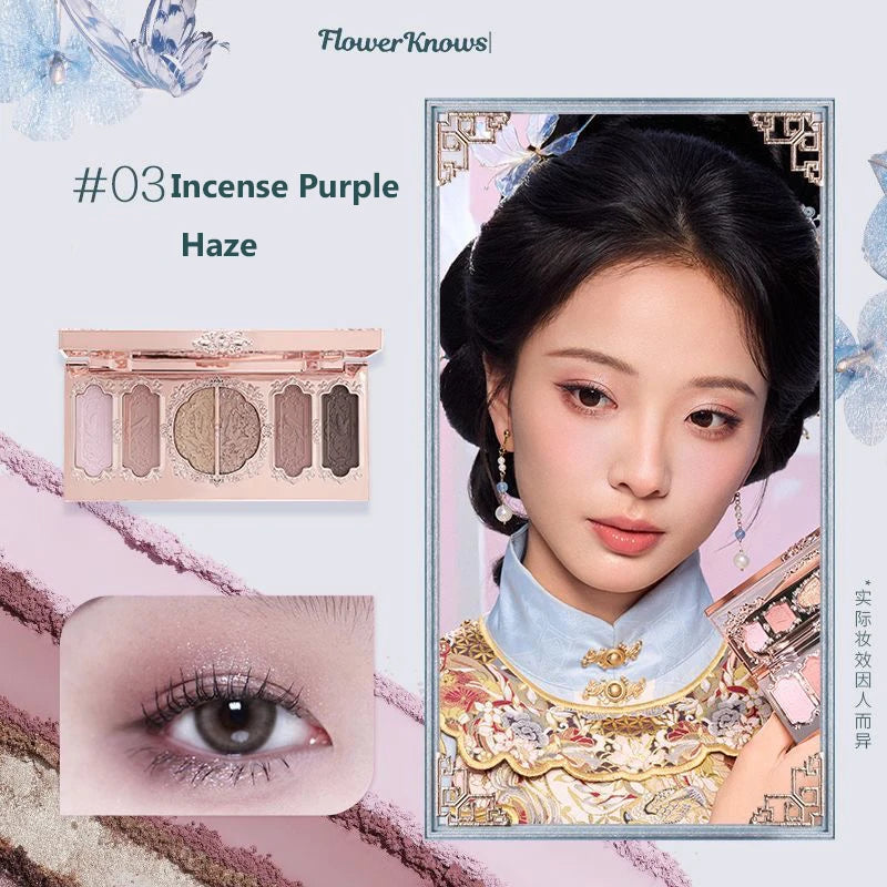 Flower Knows Swan Ballet Elegant Shimmer Eyeshadow Collection