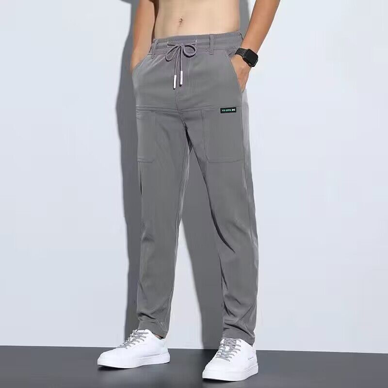 Thin ice silk pants
