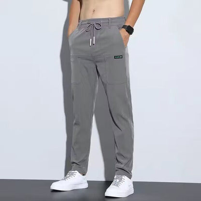 Thin ice silk pants