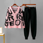 New Arrivals 2025 Autumn Winter 3-Piece Women's Cardigan Tracksuit