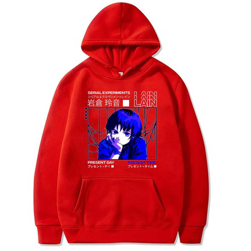 Printed Loose Hoodie Sweatshirt Wear