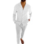 Men’s Fashionable Cardigan and Pants Two-piece Set 2025