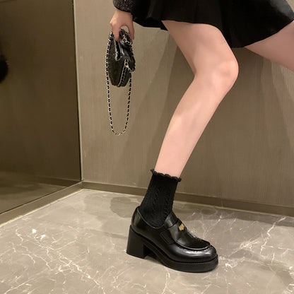 Thick high heels