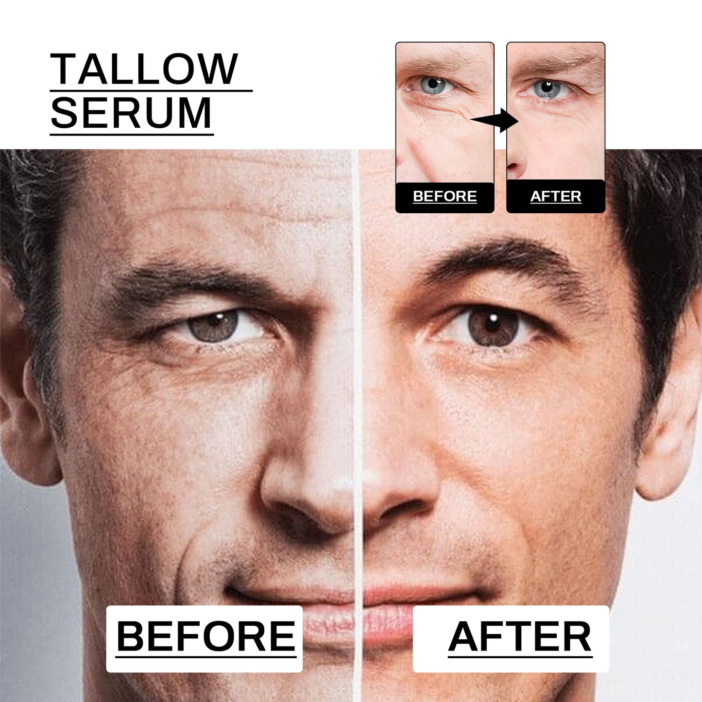 Anti-Wrinkle Serum For Men, Anti-Wrinkle Firming Skin Young Elastic Moisturizing