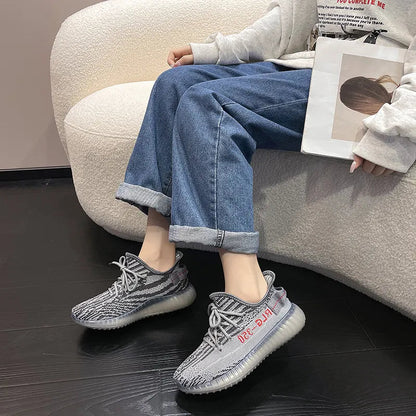 Letter Lace-Up Platform