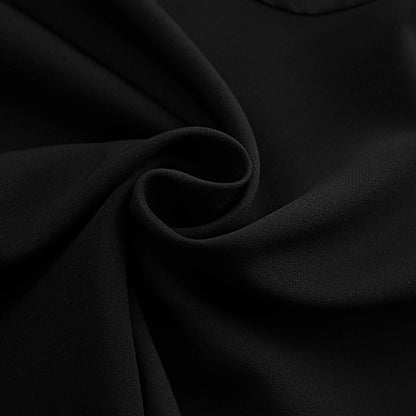Long sleeved dress design sense small black skirt A-line skirt for women
