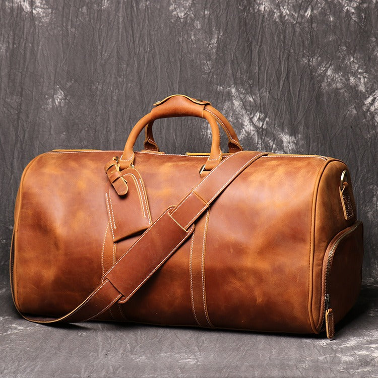 European and American Retro Men Genuine Leather Handbag Women's 2025