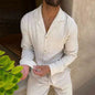 Men’s Fashionable Cardigan and Pants Two-piece Set 2025