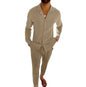 Men’s Fashionable Cardigan and Pants Two-piece Set 2025