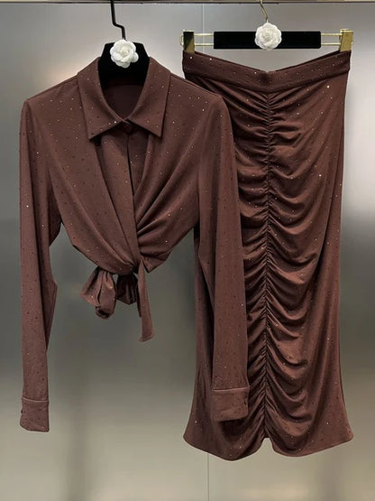 Casual Two Piece Set for Women Diamond Chic Set