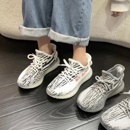 Letter Lace-Up Platform