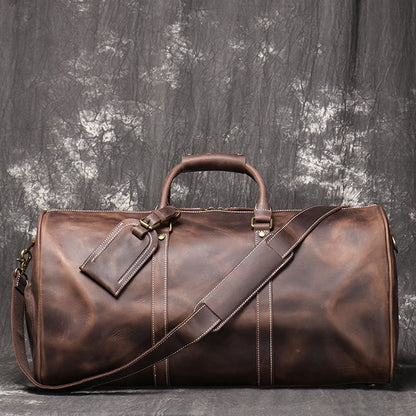 European and American Retro Men Genuine Leather Handbag Women's 2025