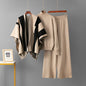 Women’s Shawl, Sweater & Wide Leg Pants 3-Piece Set