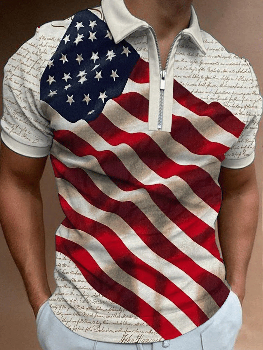 Customized 5-7 day men's polo shirt men's casual short sleeved lapel T-shirt