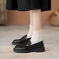 Spring new coarse order shoes with thick soles and small leather shoes for one foot pedaling