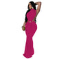 European and American Dress Solid Color Sexy Side Split Sleeveless Fashion Dress