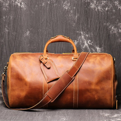European and American Retro Men Genuine Leather Handbag Women's 2025