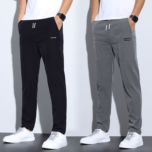 Thin ice silk pants