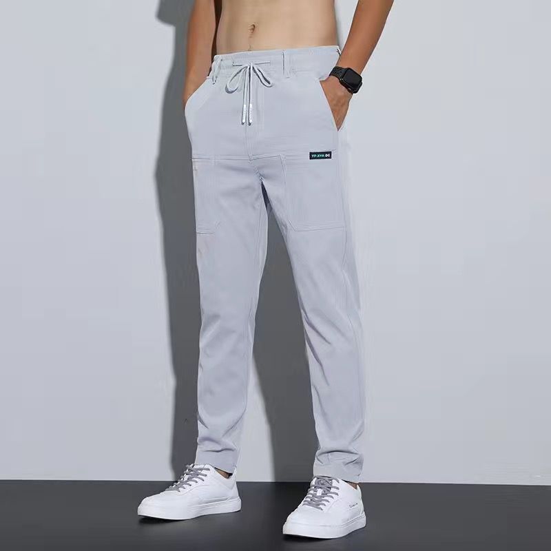 Thin ice silk pants
