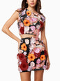 Embroidered Crochet Sleeveless Crop Top with Pencil Skirt Two-Piece Set
