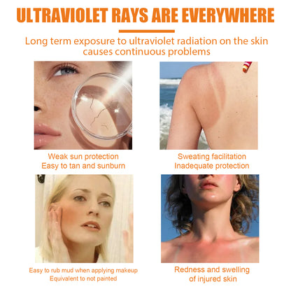 Sunscreen Lotion, Outdoor Body UV Isolation Skin Protection Hydrating Refreshing Not Greasy