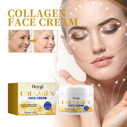 Collagen Face Cream, Moisturizing, Moisturizing And Firming Facial Skin, Cleaning, Anti-Wrinkle, Anti-Aging Eyes