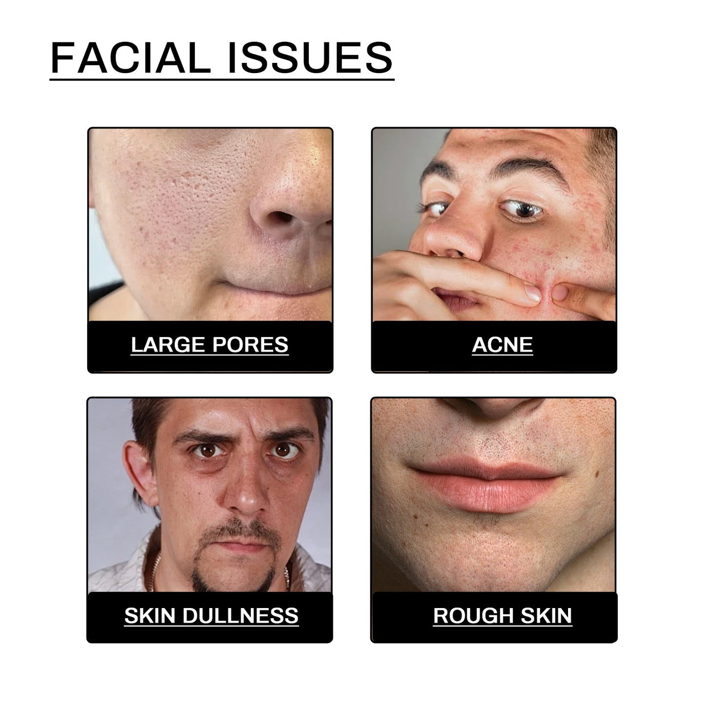 Men's Daily Facial Cleanser Deeply Cleans,Tightens Skin Pores,Moisturizes  and Brightens