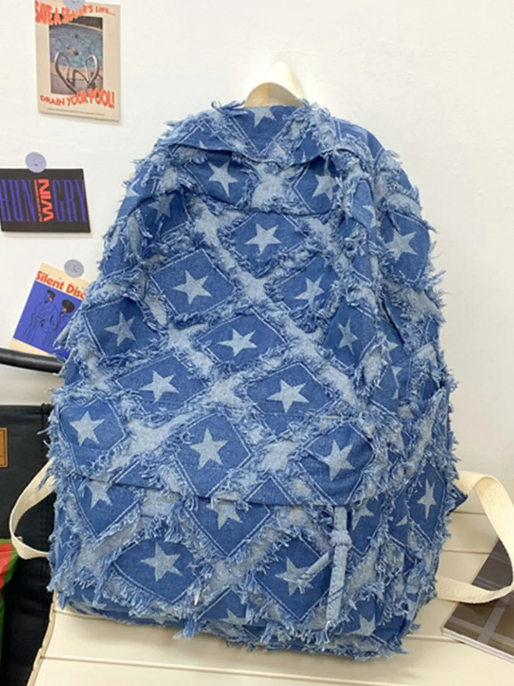 Star Denim Backpack Bag Unisex 2025