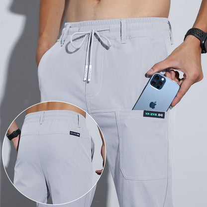 Thin ice silk pants