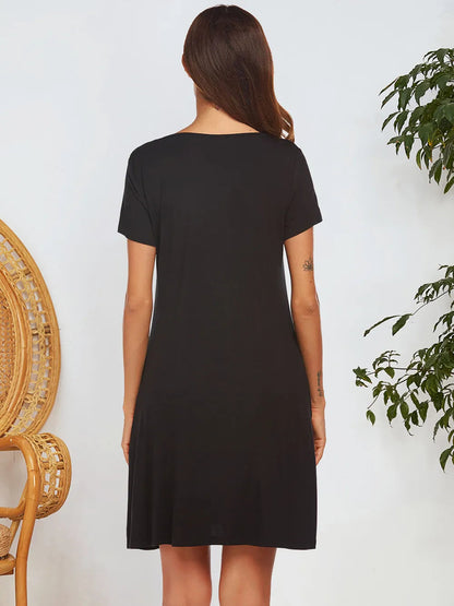 Spring and summer short sleeved
