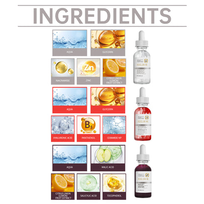 Acne Set Facial Cleansing Acne Repair Skin Whitening Acne Print Essence Mask Set