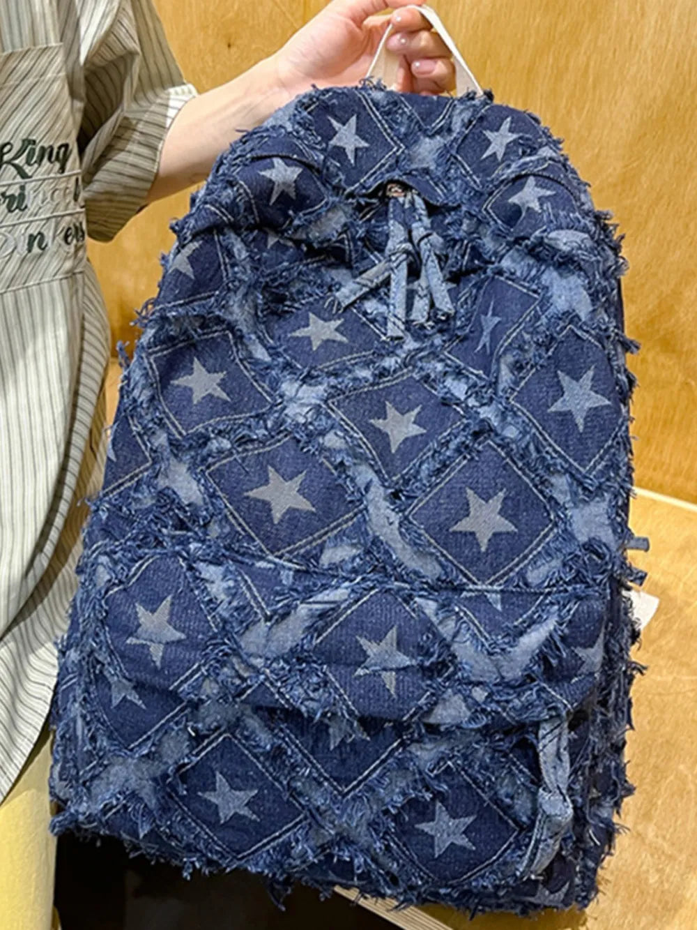 Star Denim Backpack Bag Unisex 2025