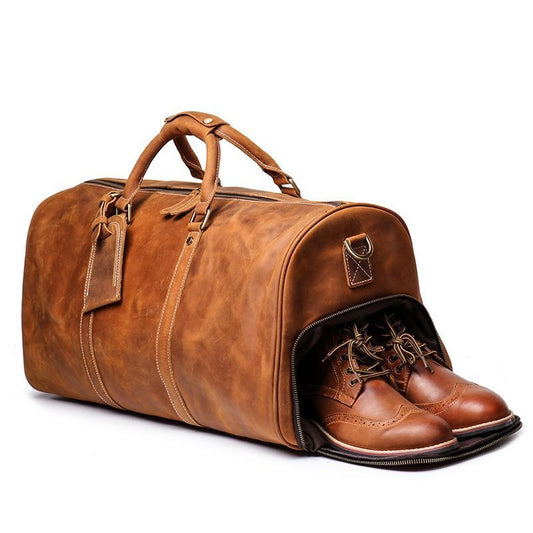 European and American Retro Men Genuine Leather Handbag Women's 2025