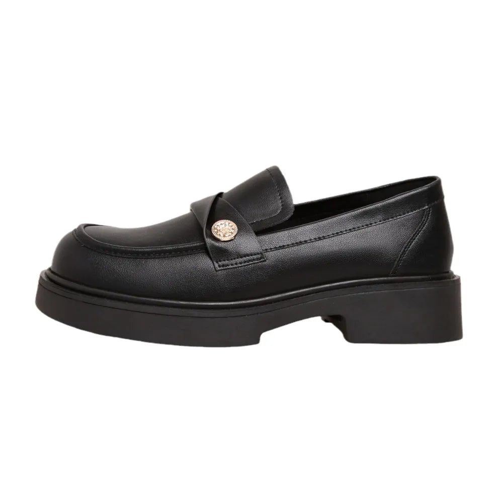 Spring new coarse order shoes with thick soles and small leather shoes for one foot pedaling