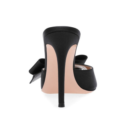 Elegant Pointed bow thin high heels sandals for 2025
