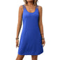 European and American round neck camisole loose sleeveless dress for women