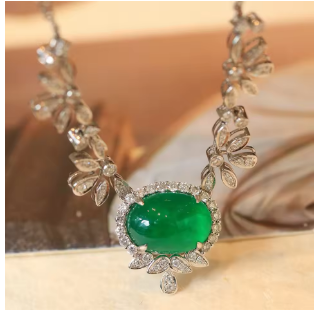 Shelly Luxury 18K Solid White Gold (AU750) Necklace