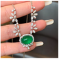 Shelly Luxury 18K Solid White Gold (AU750) Necklace
