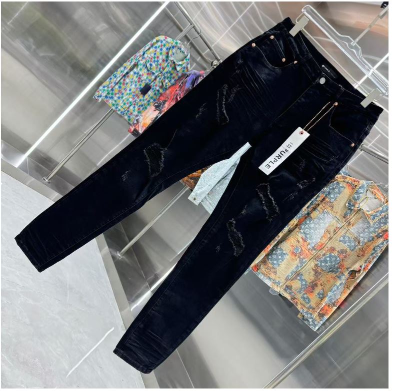 New Luxury Brand ripped street style slim fit skinny stretch Jeans