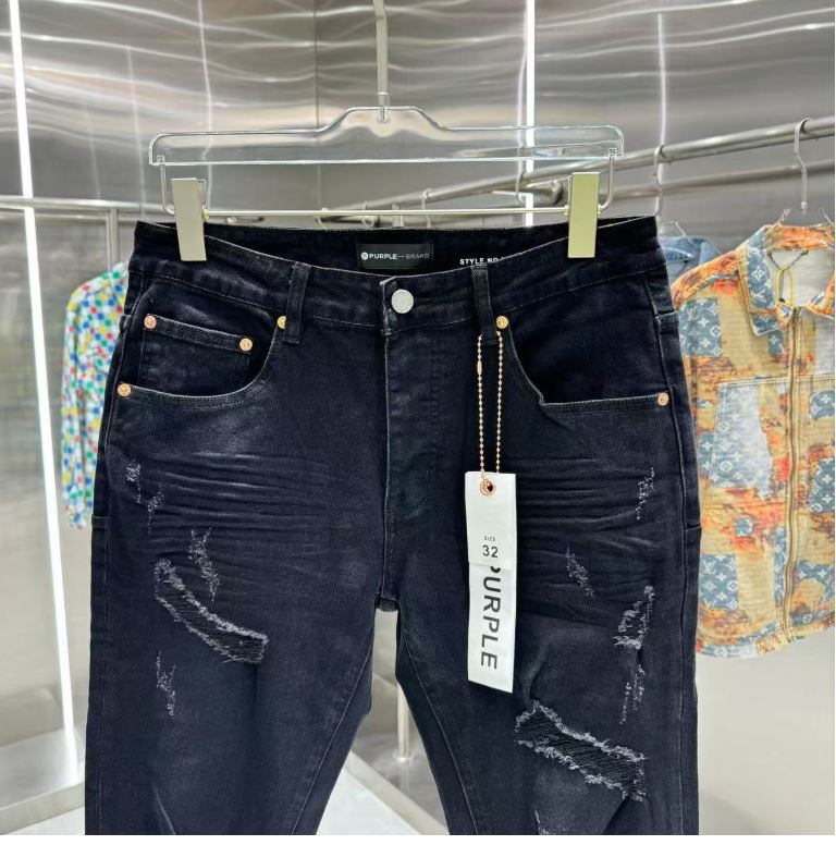 New Luxury Brand ripped street style slim fit skinny stretch Jeans