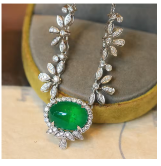Shelly Luxury 18K Solid White Gold (AU750) Necklace