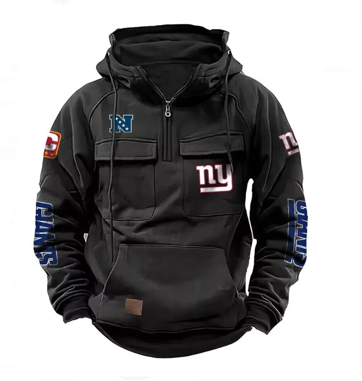 Men's Hooded Sweatshirt Retro Multi Pocket Jacket