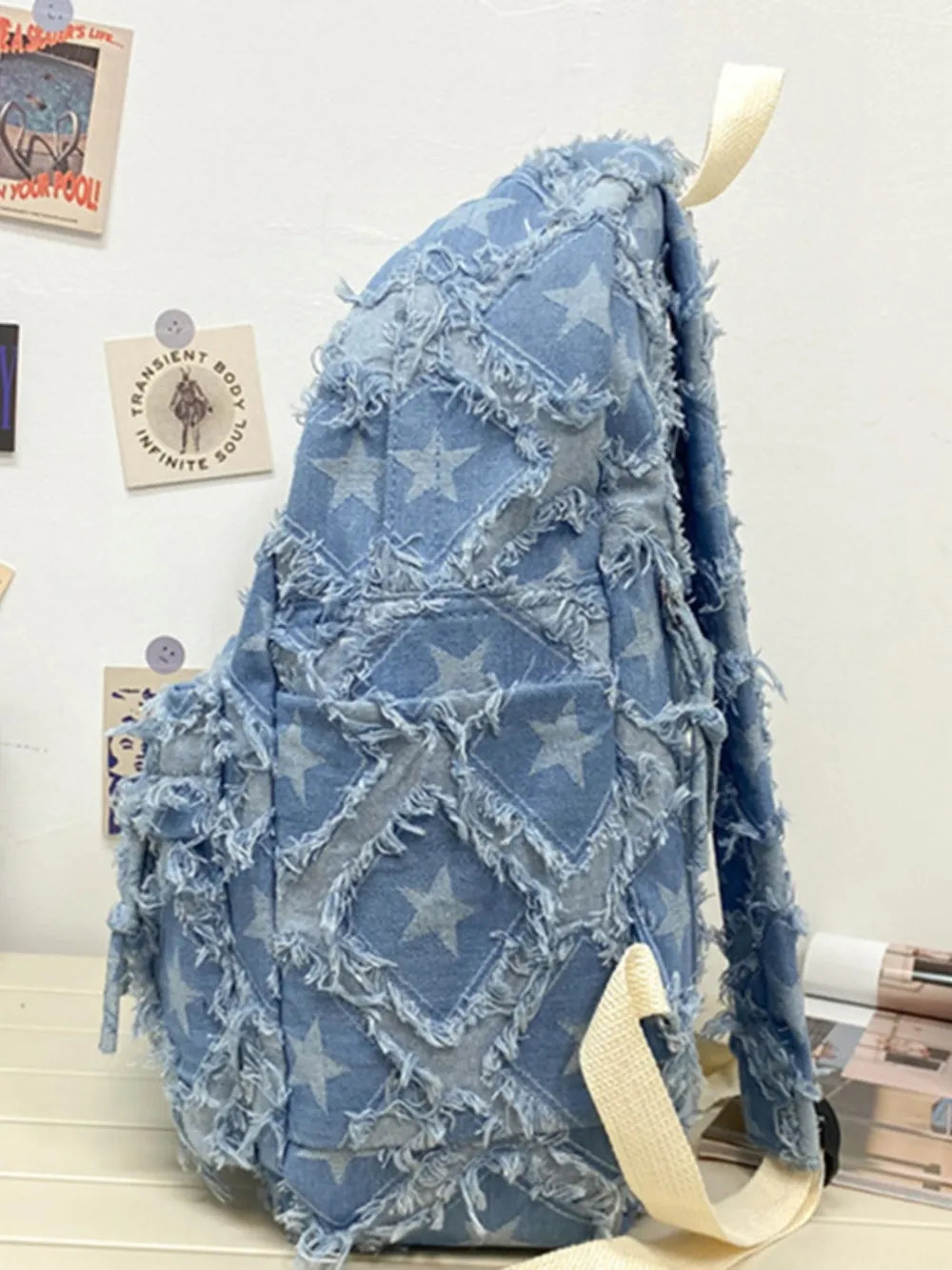 Star Denim Backpack Bag Unisex 2025