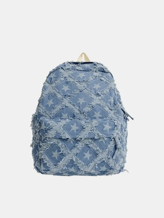 Star Denim Backpack Bag Unisex 2025