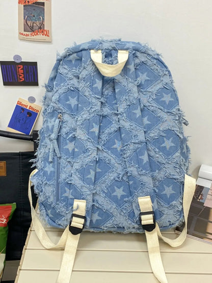 Star Denim Backpack Bag Unisex 2025