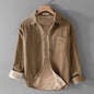 New Designer Italy Quality Brand Shirts For Men Fashion Cotton Corduroy Warm Long-sleeve Thickened Plus Size Top Clothes Camisa